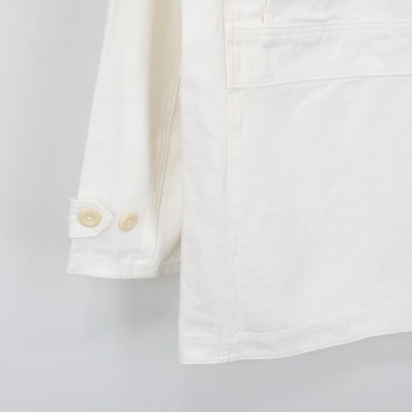 J.Crew Women's Barn Patch Pocket Canvas Jacket Ivory Size Medium NWT - Picture 8 of 9